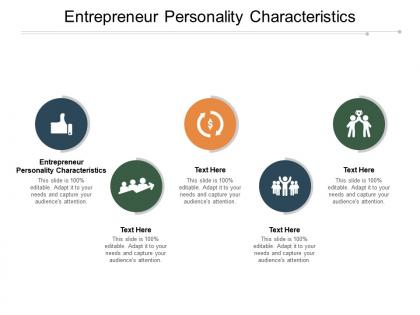 Entrepreneur personality characteristics ppt powerpoint presentation infographic template cpb