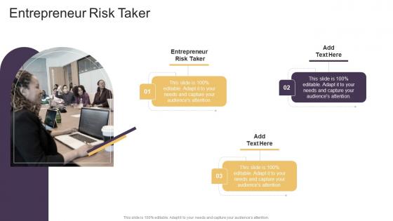Entrepreneur Risk Taker In Powerpoint And Google Slides Cpb