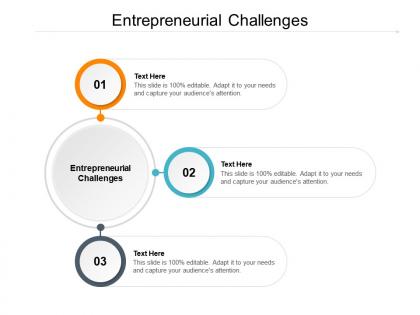 Entrepreneurial challenges ppt powerpoint presentation styles cpb