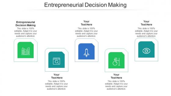 Entrepreneurial decision making ppt powerpoint presentation file skills cpb