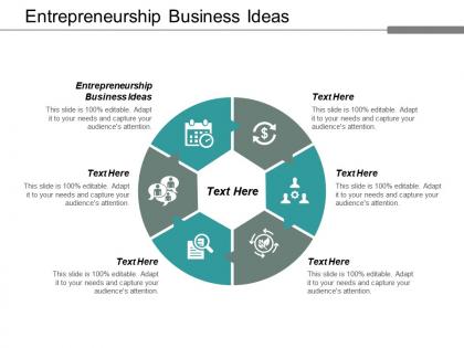 Entrepreneurship business ideas ppt powerpoint presentation styles designs download cpb