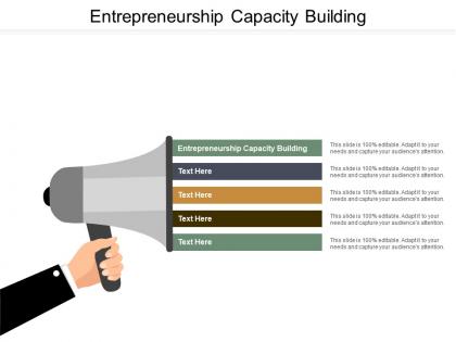 Entrepreneurship capacity building ppt powerpoint presentation infographic template background image cpb