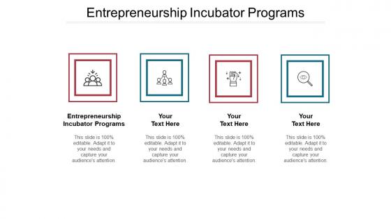 Entrepreneurship incubator programs ppt powerpoint presentation model show cpb