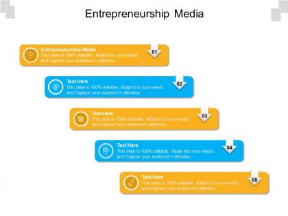 Entrepreneurship media ppt powerpoint presentation summary template cpb