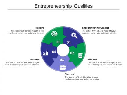 Entrepreneurship qualities ppt powerpoint presentation model example topics cpb