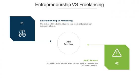 Entrepreneurship Vs Freelancing Ppt Powerpoint Presentation Model Graphic Tips Cpb
