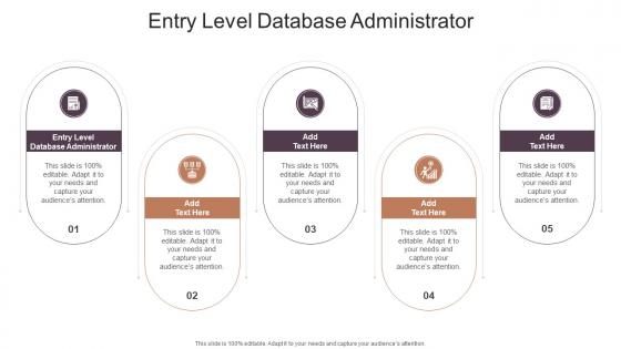 Entry Level Database Administrator In Powerpoint And Google Slides Cpb