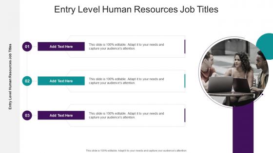 Entry Level Human Resources Job Titles In Powerpoint And Google Slides Cpb