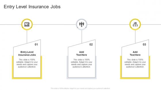 Entry Level Insurance Jobs In Powerpoint And Google Slides Cpb