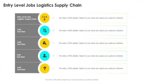 Entry Level Jobs Logistics Supply Chain In Powerpoint And Google Slides Cpb
