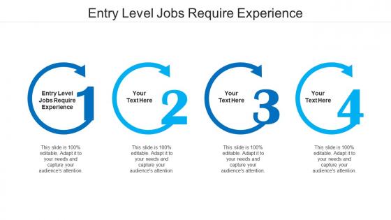 Entry level jobs require experience ppt powerpoint presentation gallery templates cpb