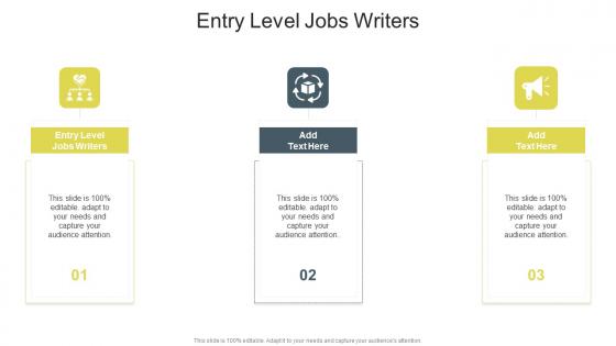Entry Level Jobs Writers In Powerpoint And Google Slides Cpb
