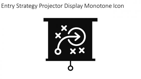 Entry Strategy Projector Display Monotone Icon In Powerpoint Pptx Png And Editable Eps Format