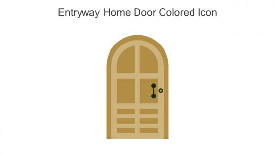 Entryway Home Door Colored Icon In Powerpoint Pptx Png And Editable Eps Format