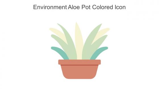 Environment Aloe Pot Colored Icon In Powerpoint Pptx Png And Editable Eps Format