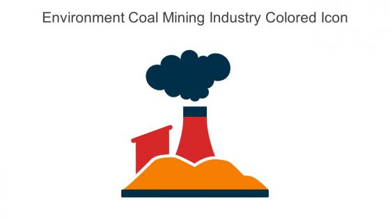 Environment Coal Mining Industry Colored Icon In Powerpoint Pptx Png And Editable Eps Format