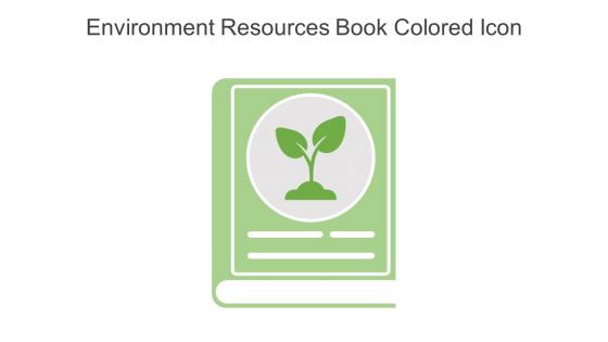 Environment Resources Book Colored Icon In Powerpoint Pptx Png And Editable Eps Format
