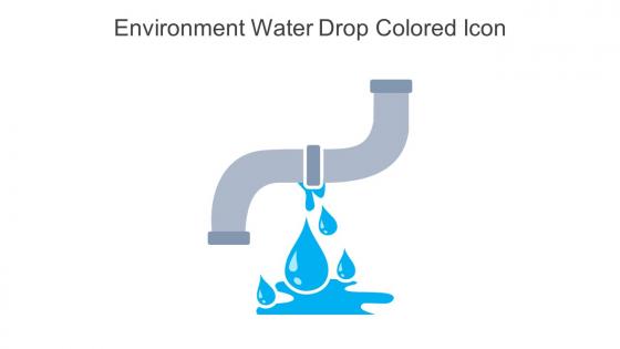 Environment Water Drop Colored Icon In Powerpoint Pptx Png And Editable Eps Format