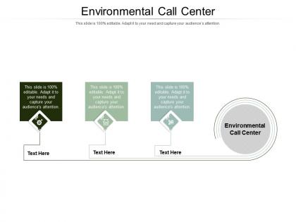 Environmental call center ppt powerpoint presentation slides infographic template cpb