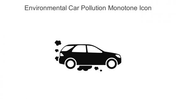 Environmental Car Pollution Monotone Icon In Powerpoint Pptx Png And Editable Eps Format
