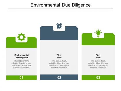 Environmental due diligence ppt powerpoint presentation layouts objects cpb