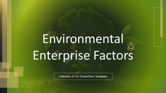 Environmental Enterprise Factors Powerpoint Ppt Template Bundles