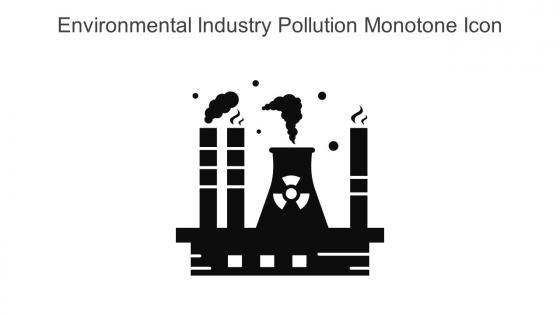 Environmental Industry Pollution Monotone Icon In Powerpoint Pptx Png And Editable Eps Format