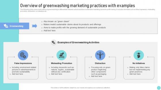 Environmental Marketing Guide Overview Of Greenwashing Marketing Practices With Examples MKT SS V