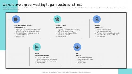 Environmental Marketing Guide Ways To Avoid Greenwashing To Gain Customers Trust MKT SS V