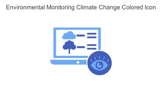 Environmental Monitoring Climate Change Colored Icon In Powerpoint Pptx Png And Editable Eps Format