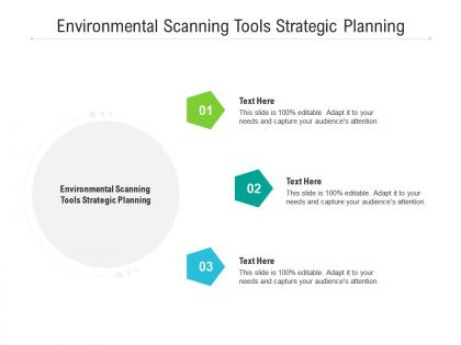 Environmental scanning tools strategic planning ppt powerpoint presentation slides example topics cpb