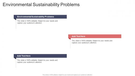 Environmental Sustainability Problems In Powerpoint And Google Slides Cpb
