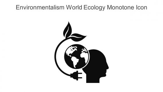 Environmentalism World Ecology Monotone Icon In Powerpoint Pptx Png And Editable Eps Format