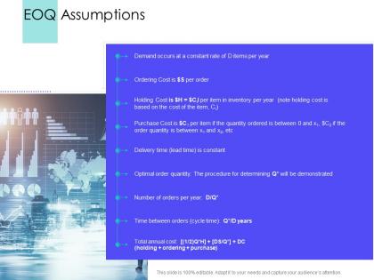 Eoq assumptions supply chain management solutions ppt structure