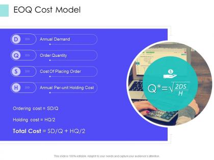 Eoq cost model supply chain management solutions ppt template