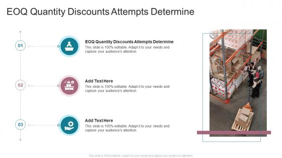 EOQ Quantity Discounts Attempts Determine In Powerpoint And Google Slides Cpb