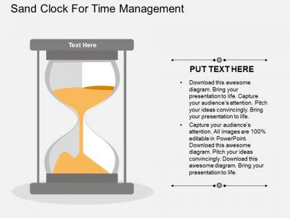 Ep sand clock for time management flat powerpoint design