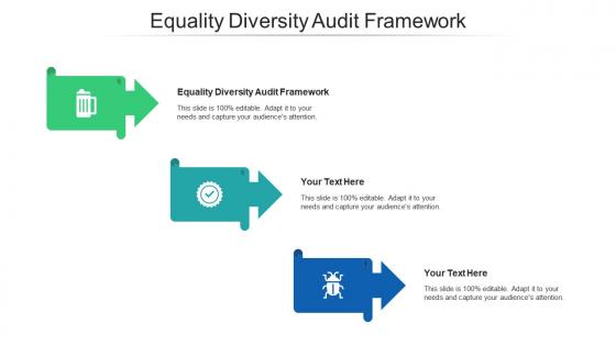 Equality diversity audit framework ppt powerpoint presentation infographic template cpb