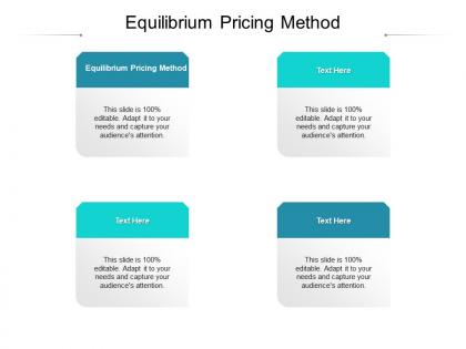 Equilibrium pricing method ppt powerpoint presentation show slide download cpb