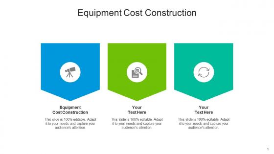 Equipment cost construction ppt powerpoint presentation layouts layout ideas cpb
