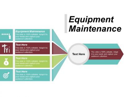 Equipment maintenance ppt powerpoint presentation infographic template graphics download cpb