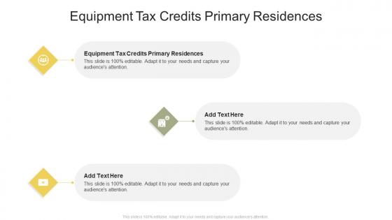 Equipment Tax Credits Primary Residences In Powerpoint And Google Slides Cpb