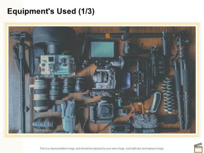 Equipments used marketing ppt powerpoint presentation visual aids