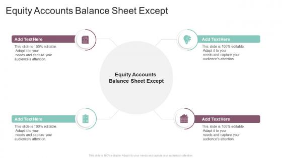 Equity Accounts Balance Sheet Except In Powerpoint And Google Slides Cpb