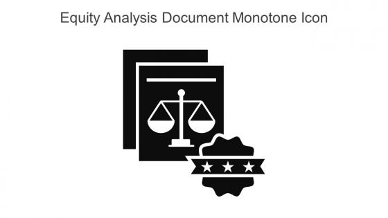Equity Analysis Document Monotone Icon In Powerpoint Pptx Png And Editable Eps Format