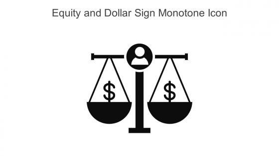 Equity And Dollar Sign Monotone Icon In Powerpoint Pptx Png And Editable Eps Format