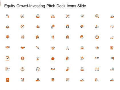 Equity crowd investing pitch deck icons slide ppt pictures
