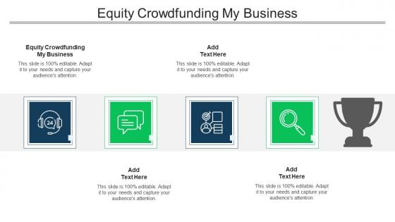 Equity Crowdfunding My Business Ppt Powerpoint Presentation Show Cpb