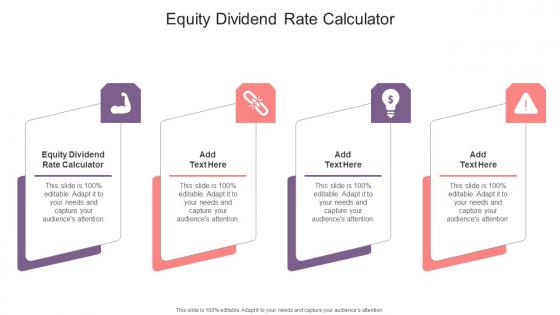 Equity Dividend Rate Calculator In Powerpoint And Google Slides Cpb