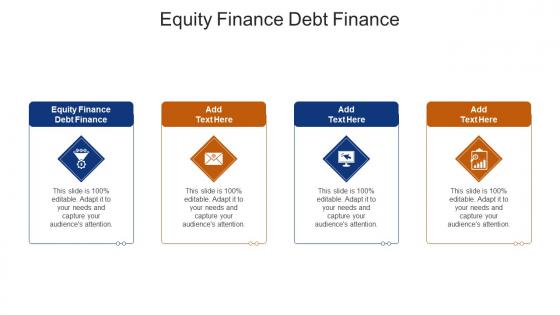 Equity Finance Debt Finance In Powerpoint And Google Slides Cpb